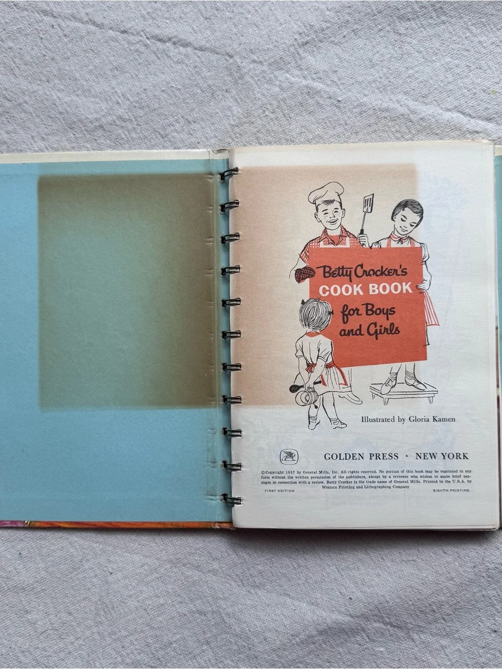 Vintage 1957 Betty Crocker’s Cook Book for Boys and Girls